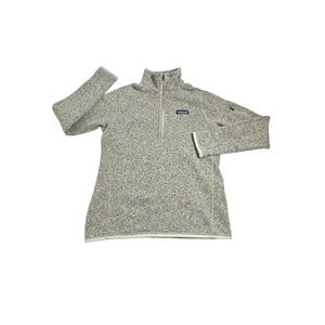 Patagonia Jacket Womens Small Pelican Better Sweater 1/4 Zip Fleece Jacket